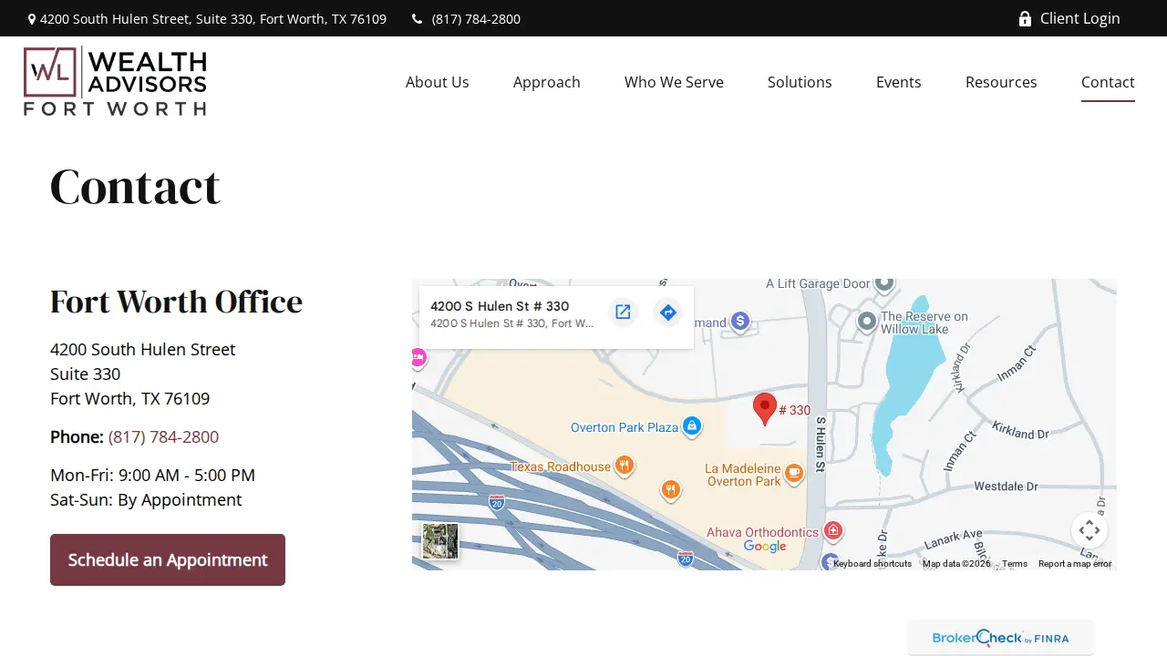 Walton Lourcey Wealth Advisors page