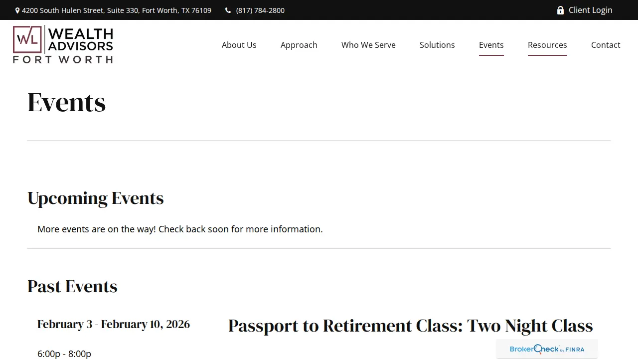 Walton Lourcey Wealth Advisors page