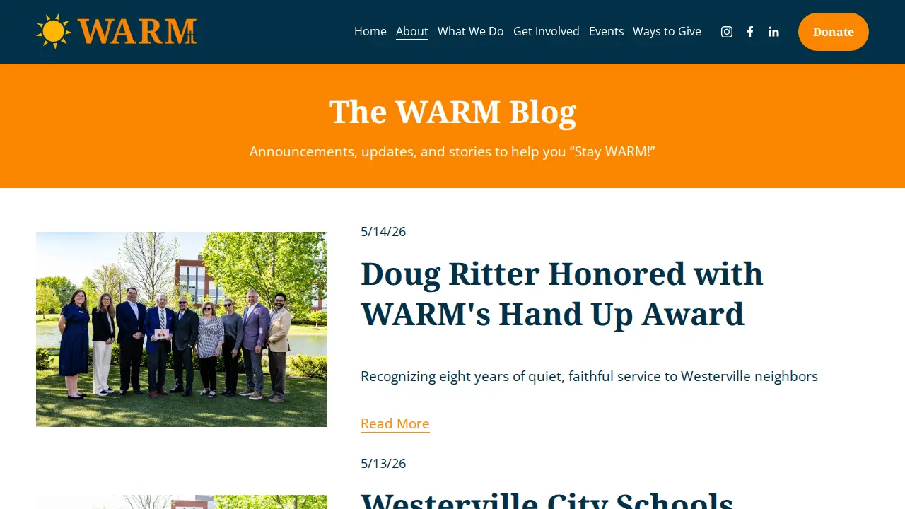 Westerville Area Resource Ministry page