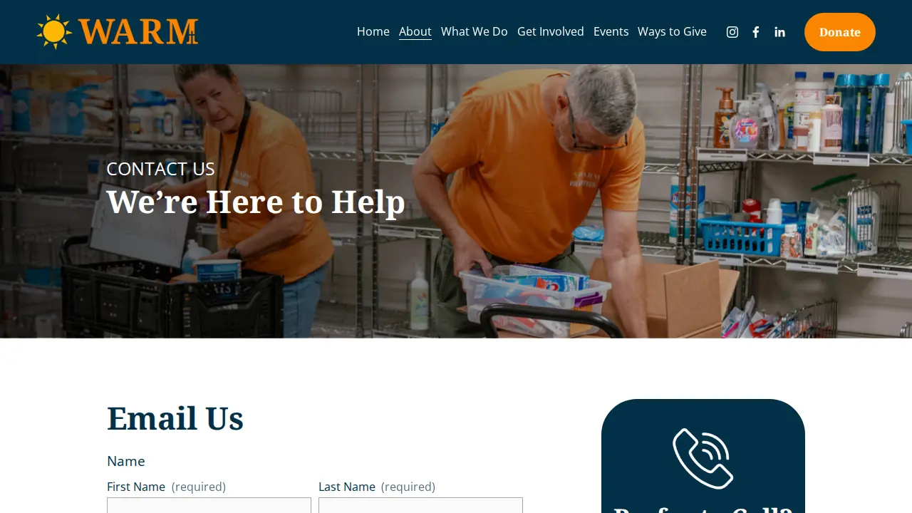 Westerville Area Resource Ministry page