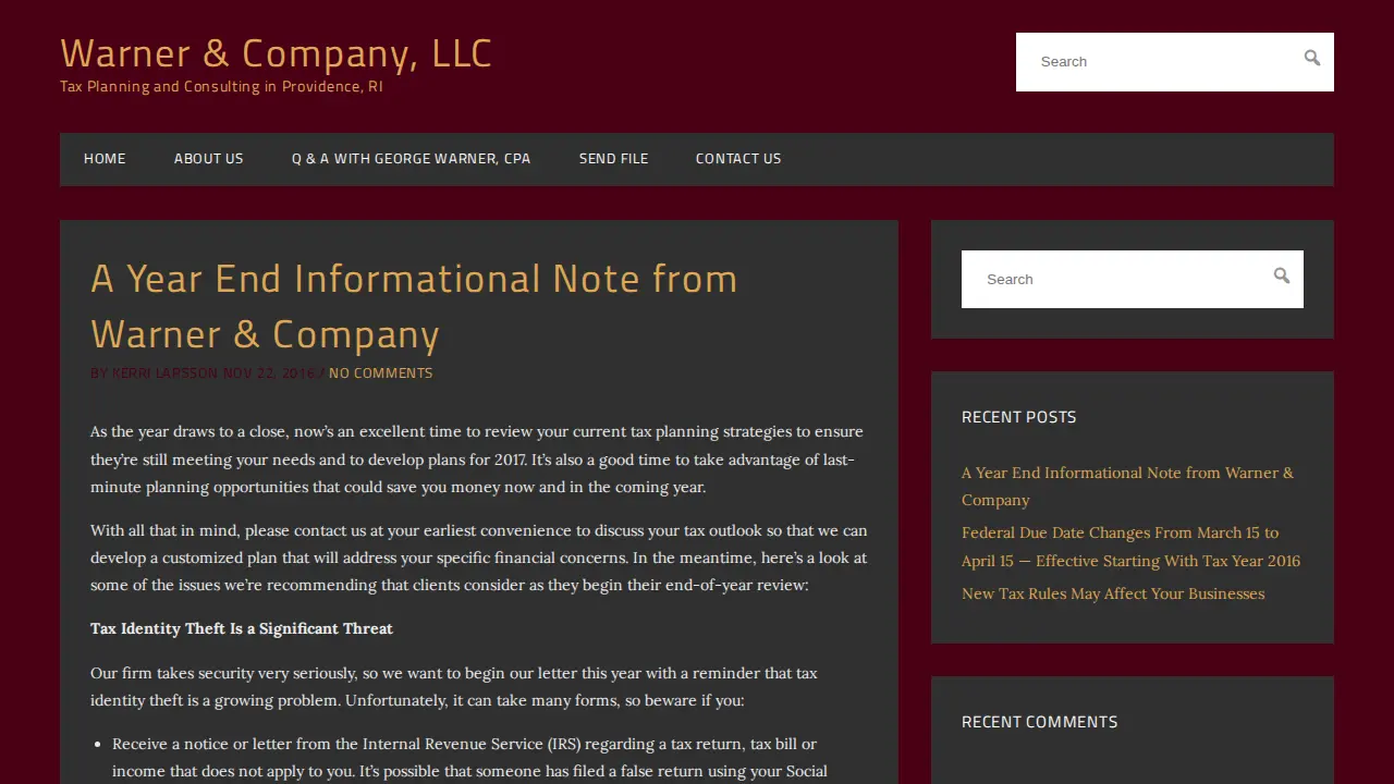 Warner & Co, LLC page