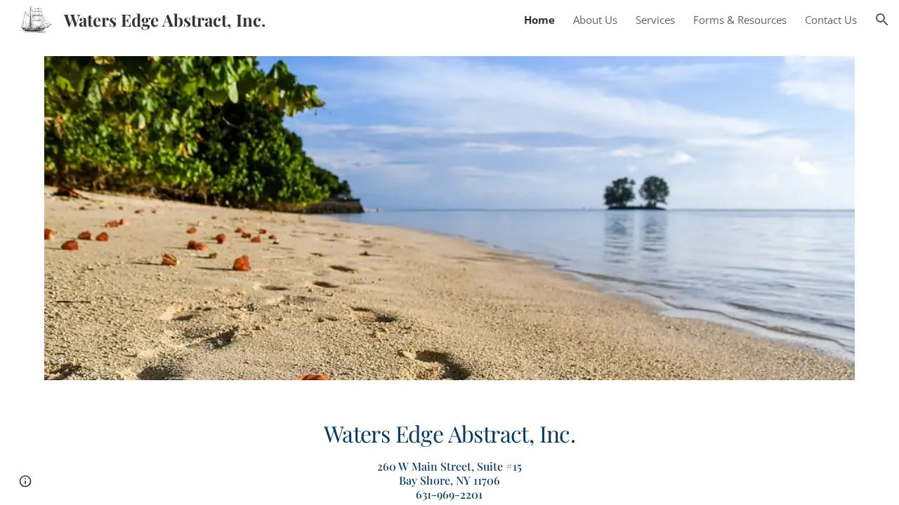 Waters Edge Abstract, Inc.