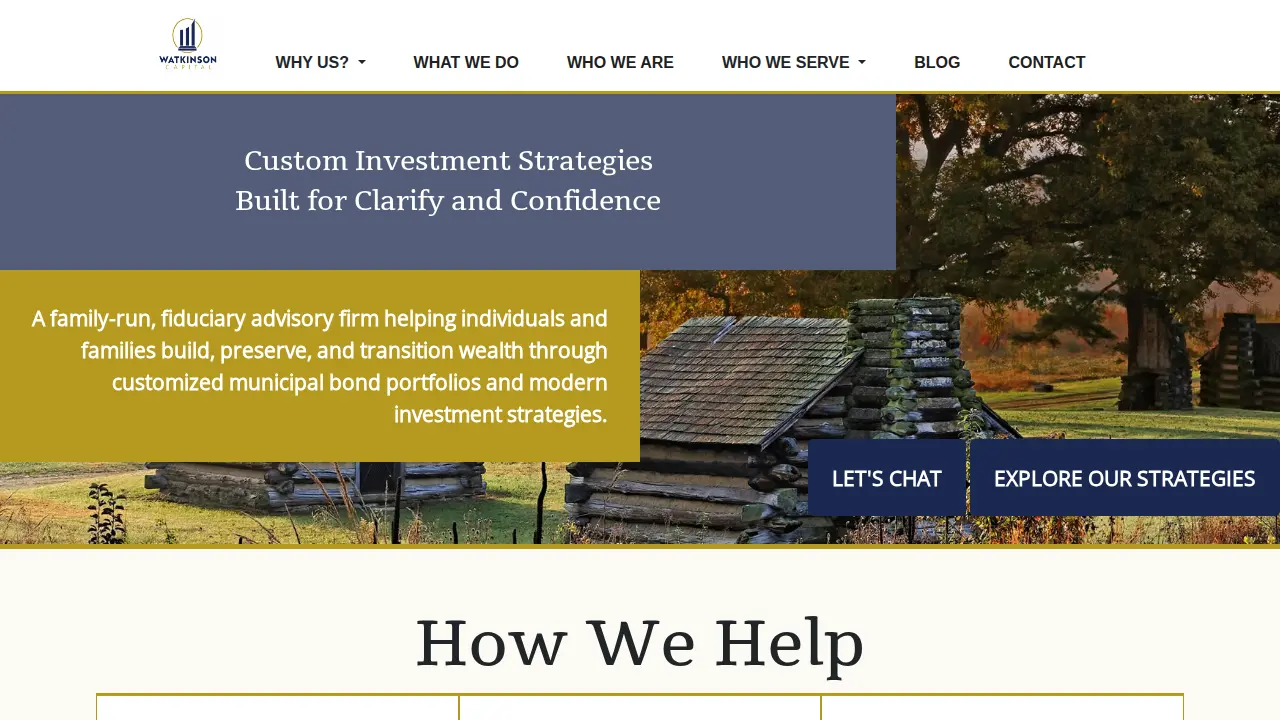 Watkinson Capital - Municipal Bond Management
