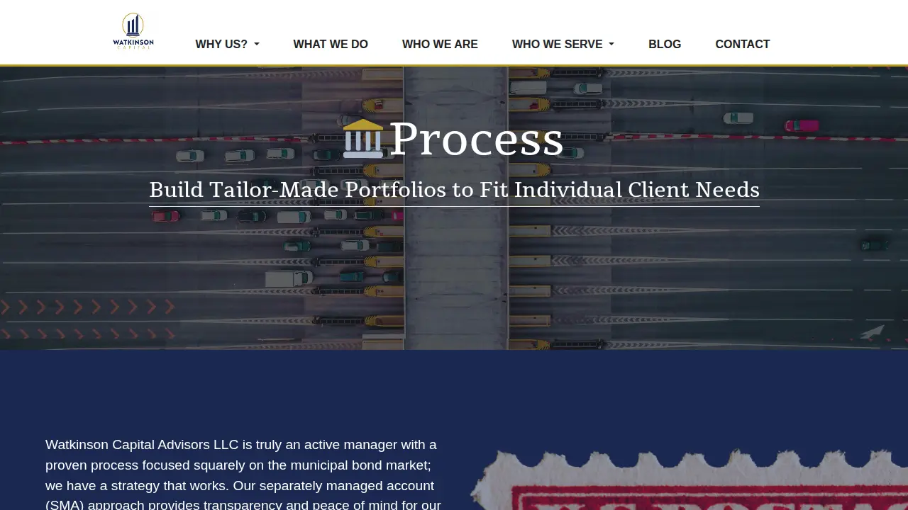 Watkinson Capital - Municipal Bond Management page