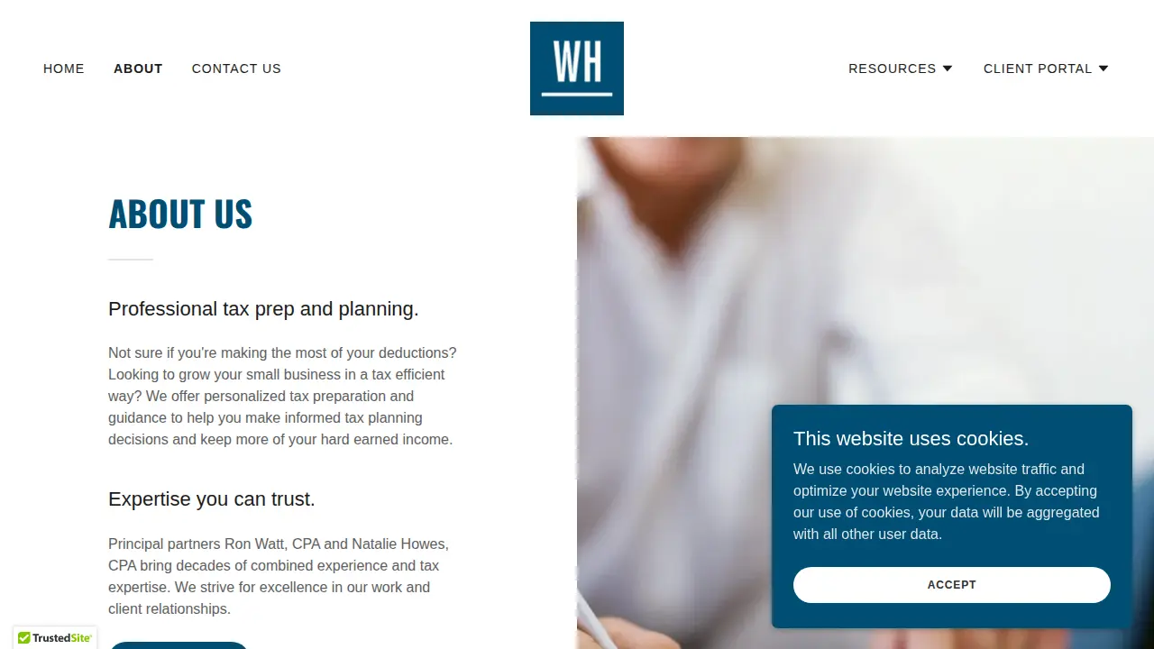 Watt Howes Tax Group page