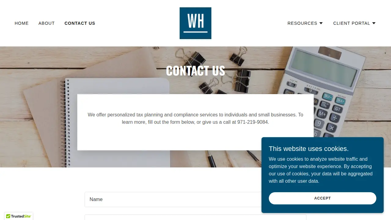 Watt Howes Tax Group page