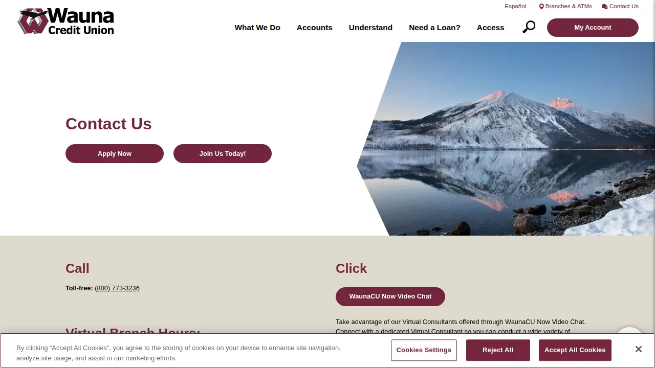 Scappoose Wauna Credit Union page
