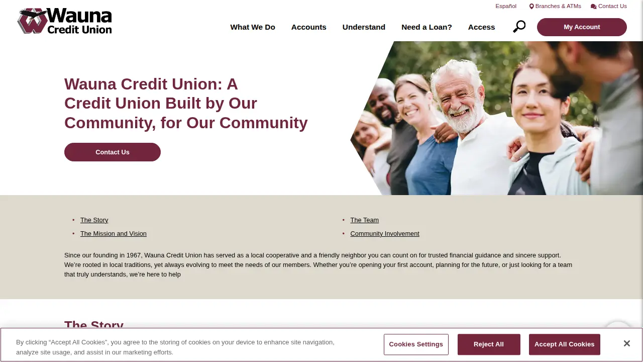 Scappoose Wauna Credit Union page