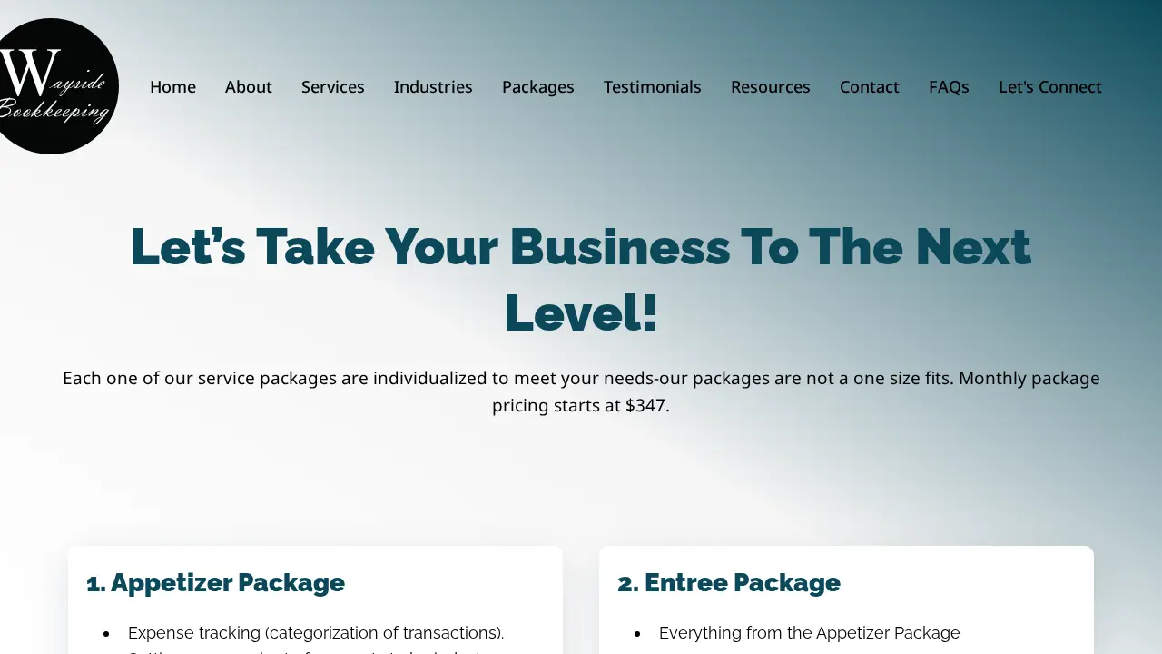 Wayside Bookkeeping Services, LLC page
