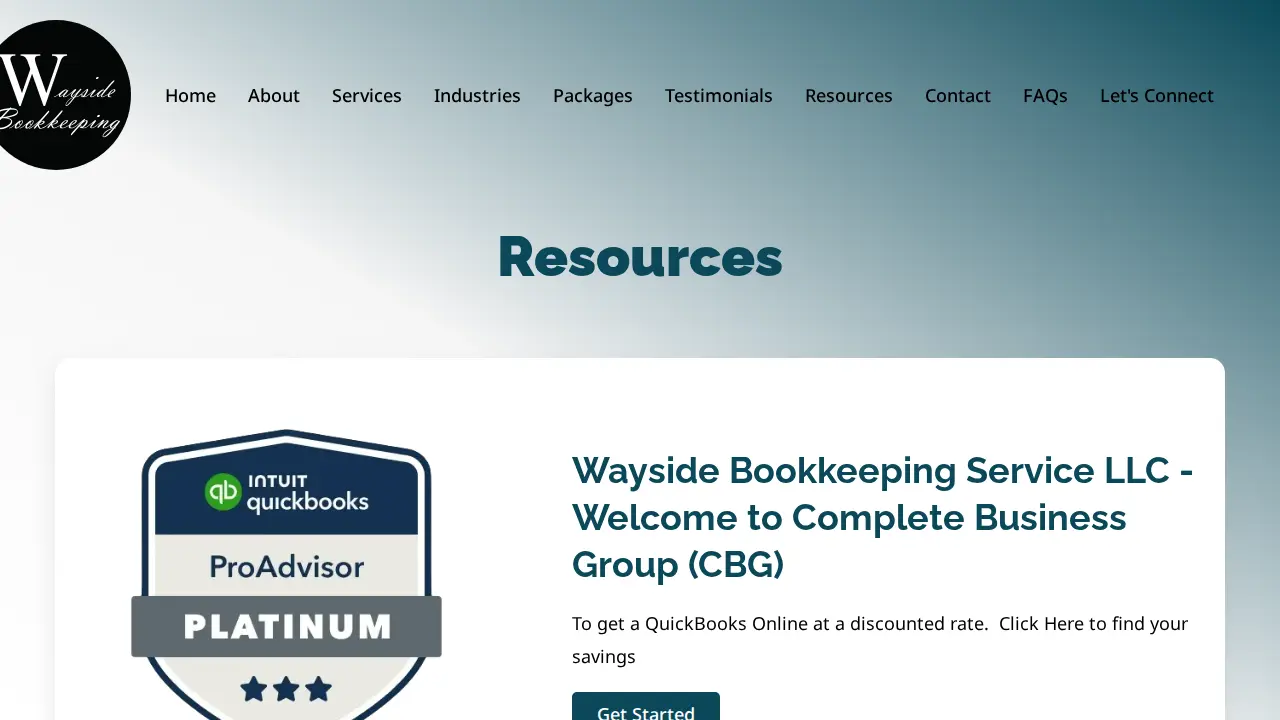 Wayside Bookkeeping Services, LLC page