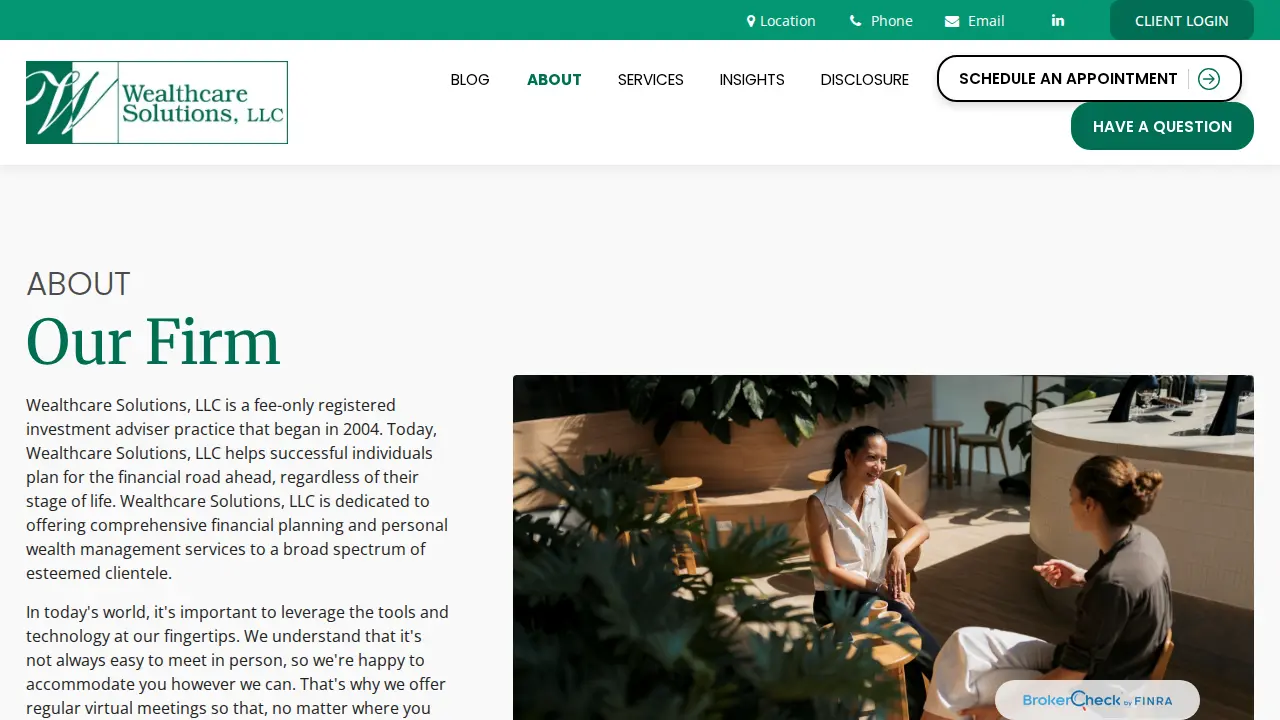 Wealthcare Solutions, LLC page