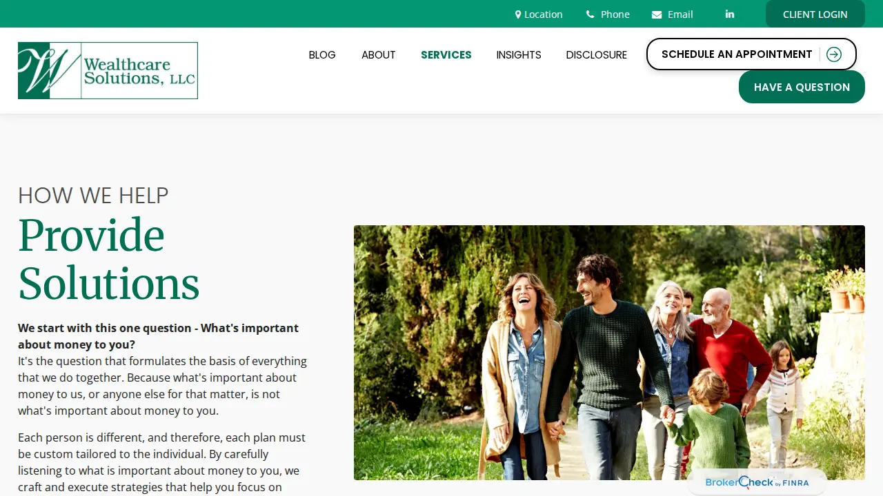 Wealthcare Solutions, LLC page