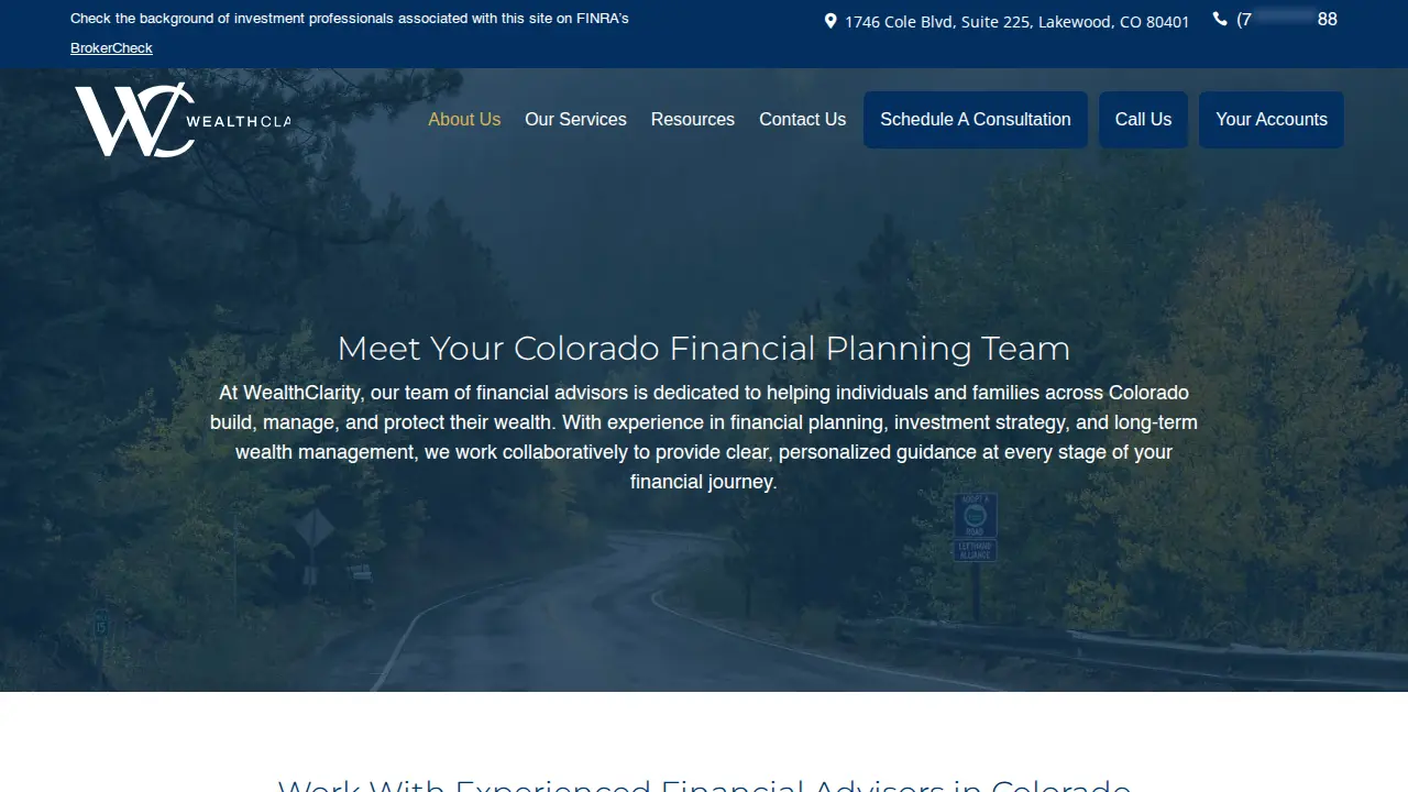 WealthClarity | Capital Management page