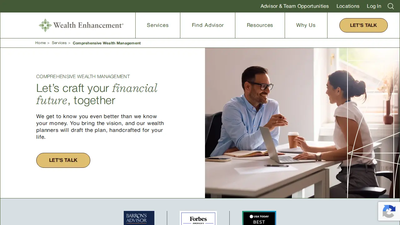 Wealth Enhancement Group page