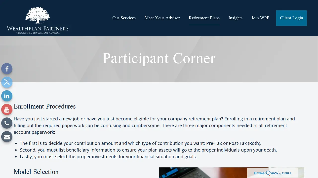 WealthPLAN Partners page