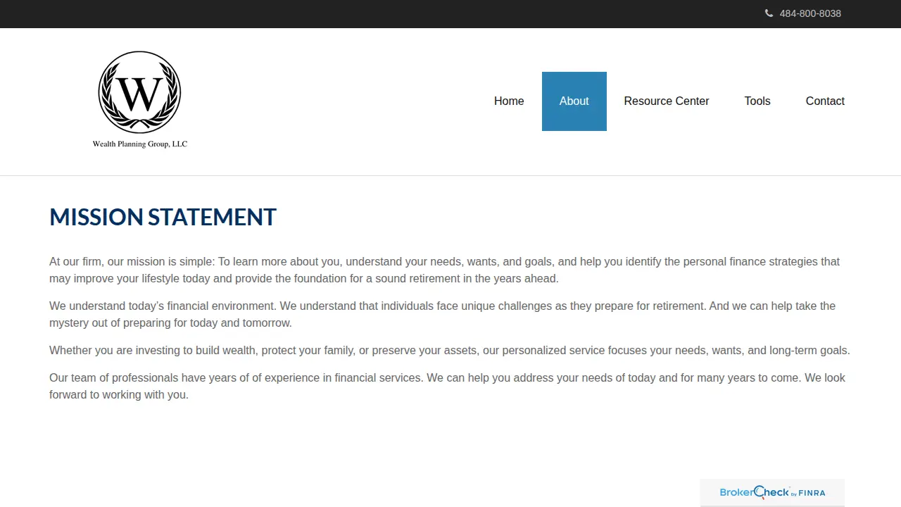 Wealth Planning Group, LLC page
