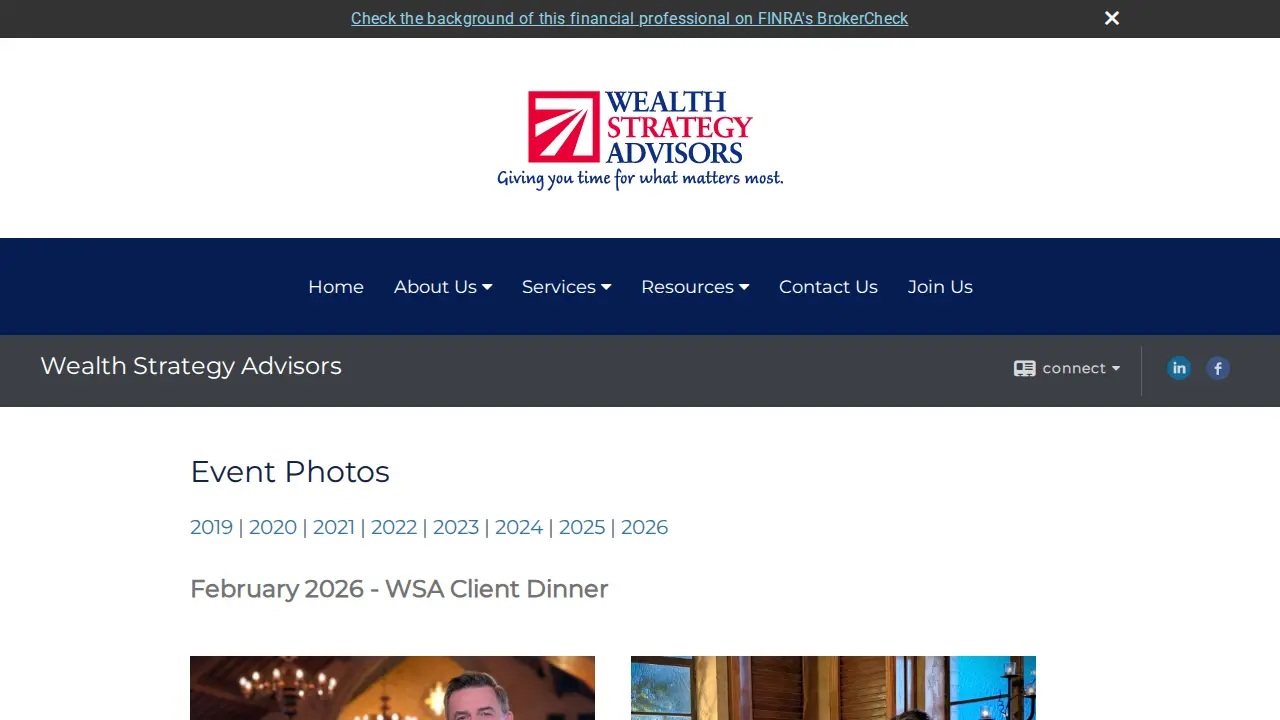 Wealth Strategy Advisors page