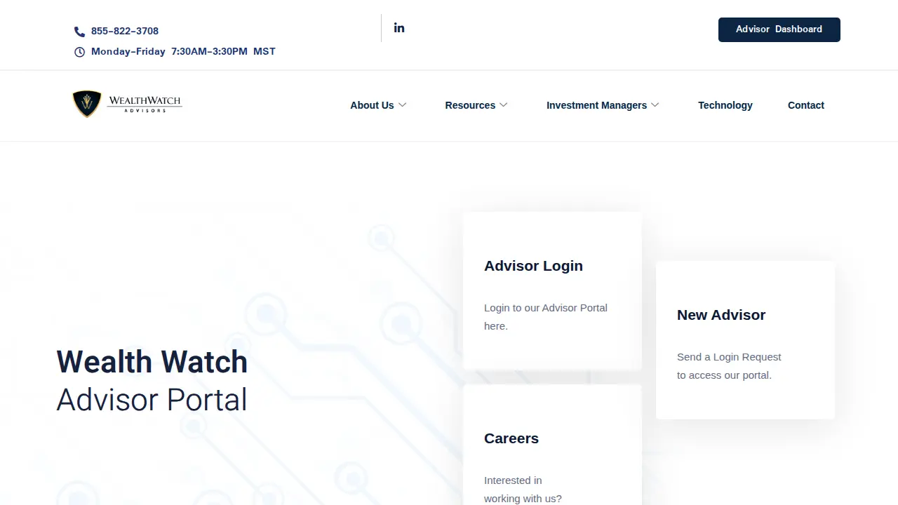 Wealth Watch Advisors page