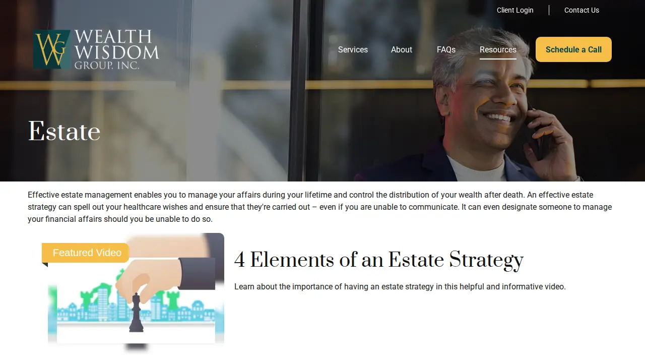 Wealth Wisdom Group page