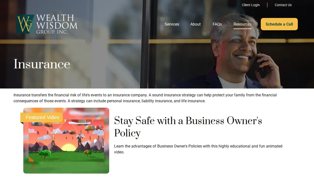 Wealth Wisdom Group page