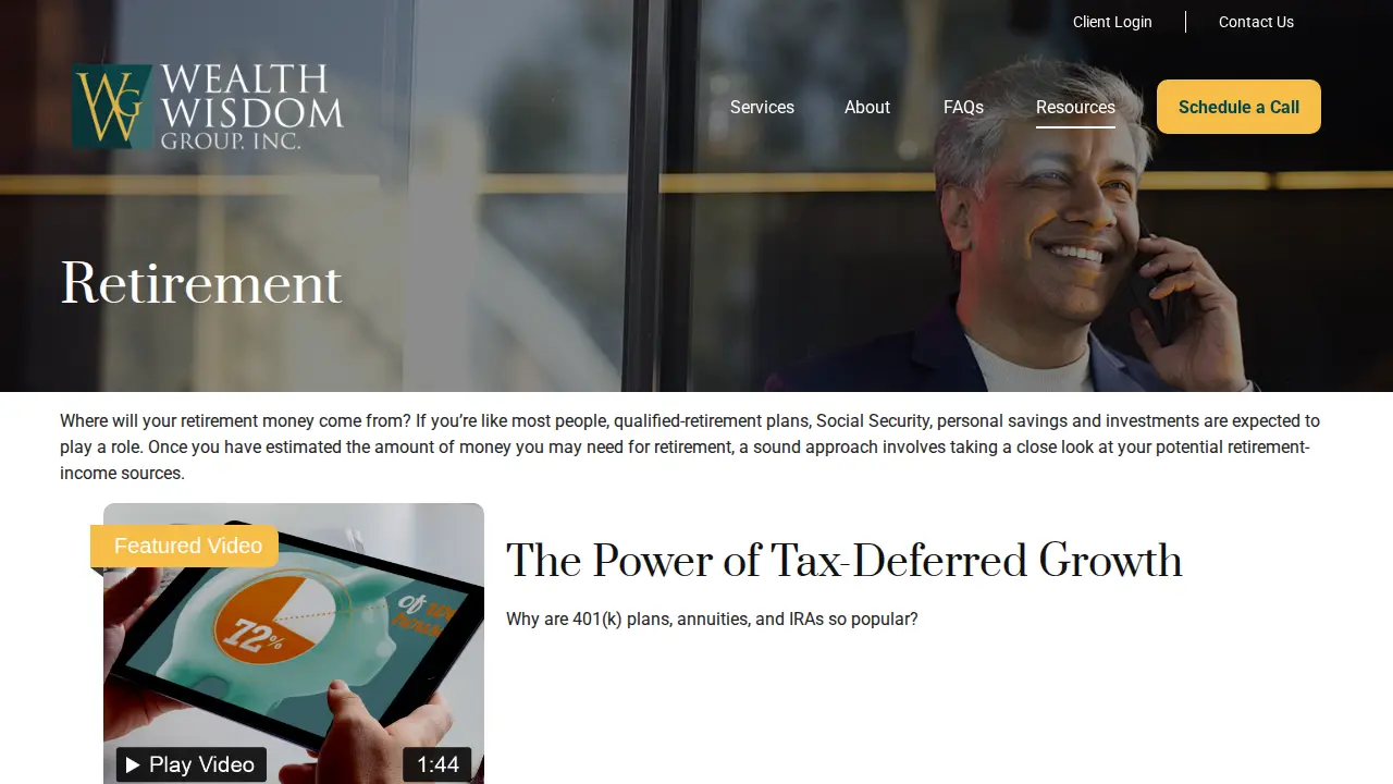 Wealth Wisdom Group page