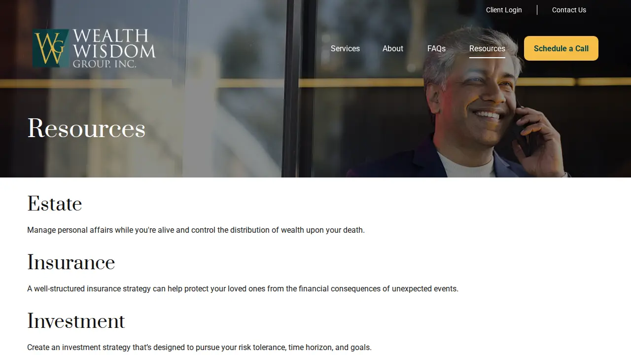 Wealth Wisdom Group page