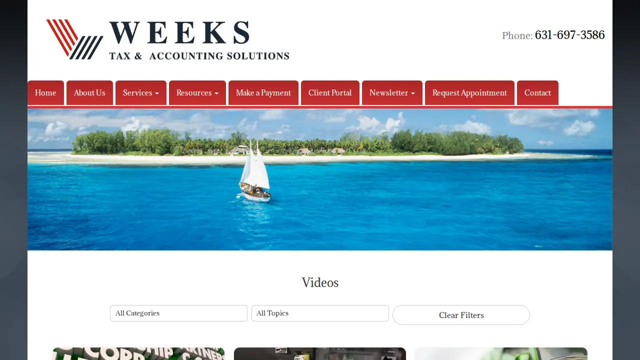 Weeks Tax & Accounting Solutions page