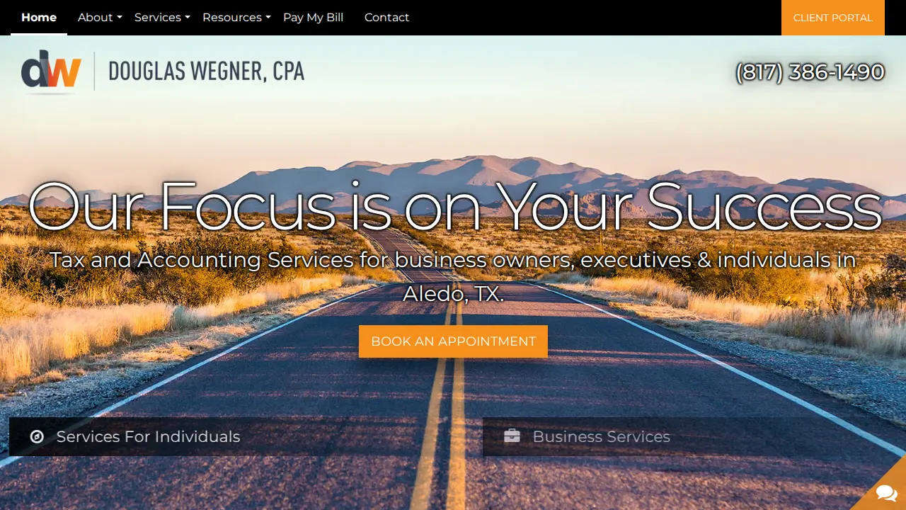 Douglas J. Wegner, CPA page