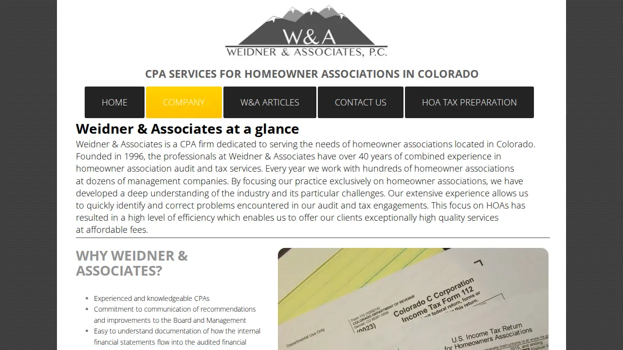 weidner & associates, pc page