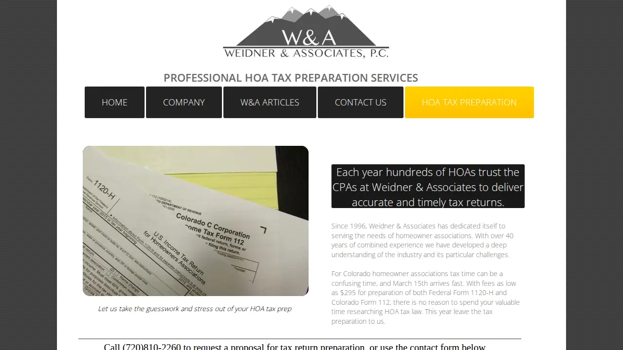 weidner & associates, pc page