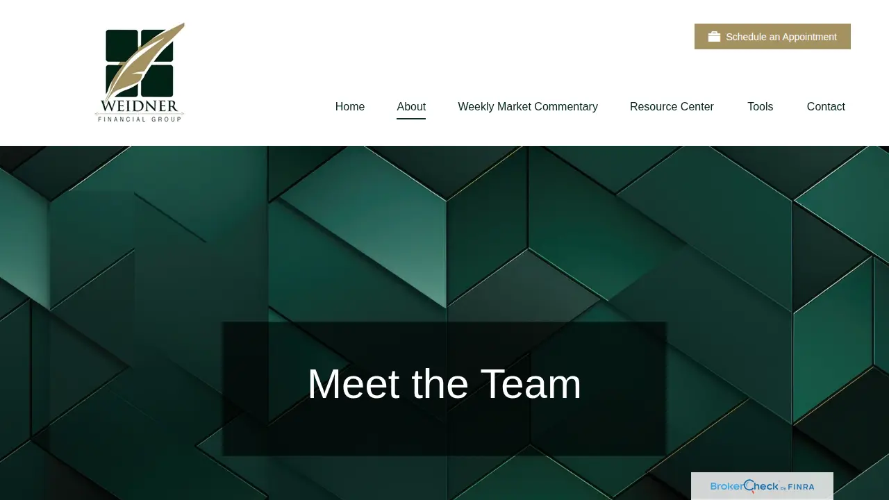 Weidner Financial Group page
