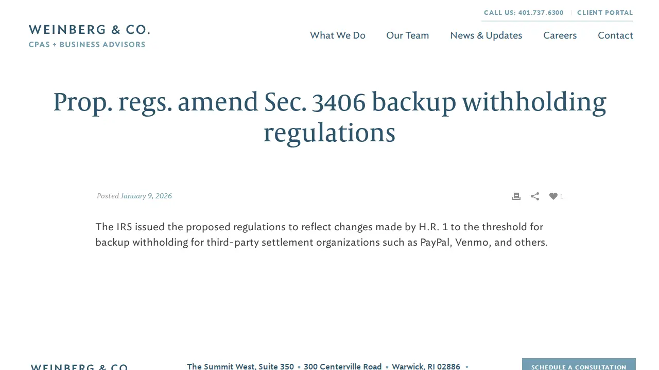 Weinberg & Co., LLP page