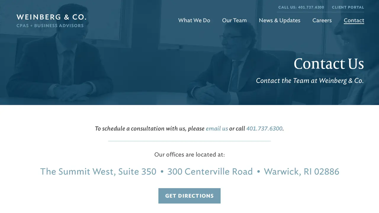 Weinberg & Co., LLP page