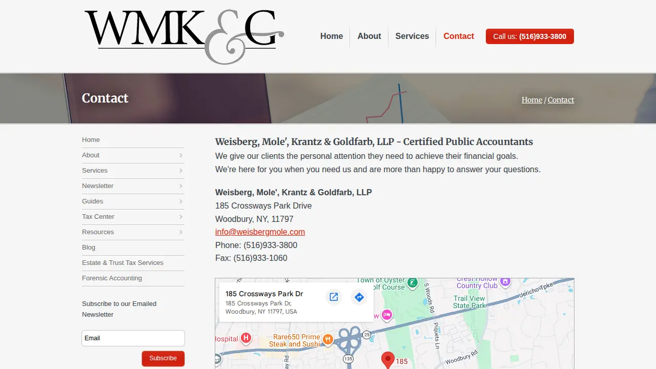 Weisberg Mole & Co page