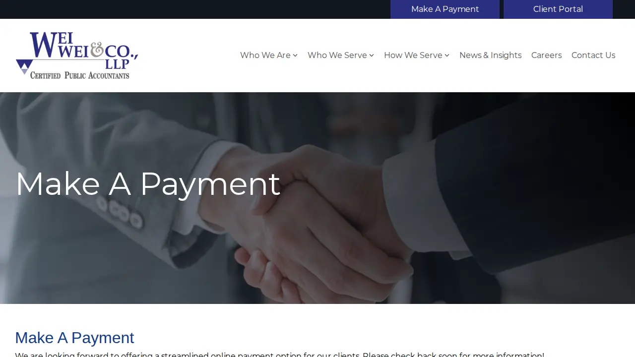 Wei, Wei & Co. LLP page