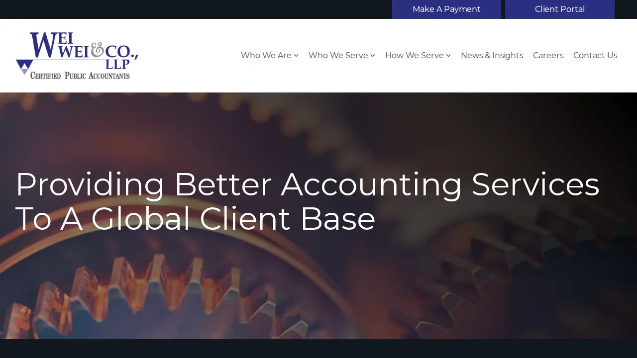 Wei, Wei & Co. LLP page