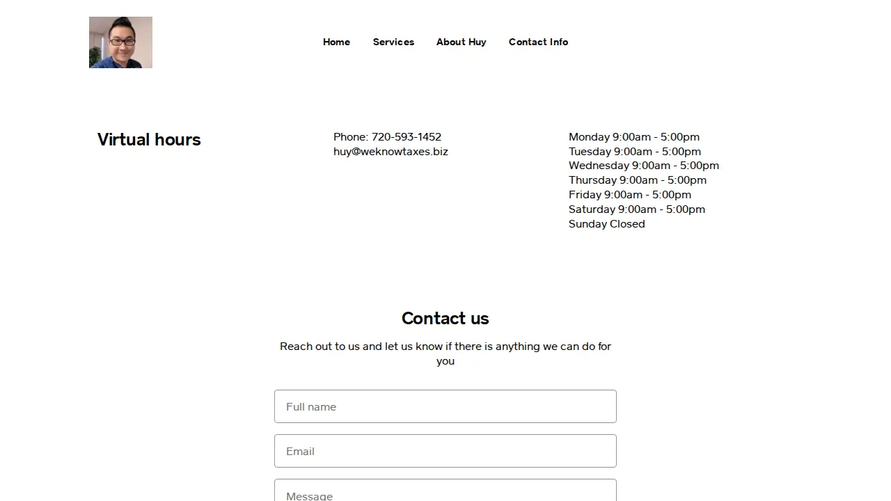 We Know Taxes, LLC - Huy Ngo -Tax and Accounting page