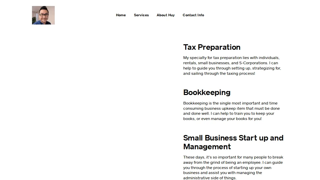We Know Taxes, LLC - Huy Ngo -Tax and Accounting page