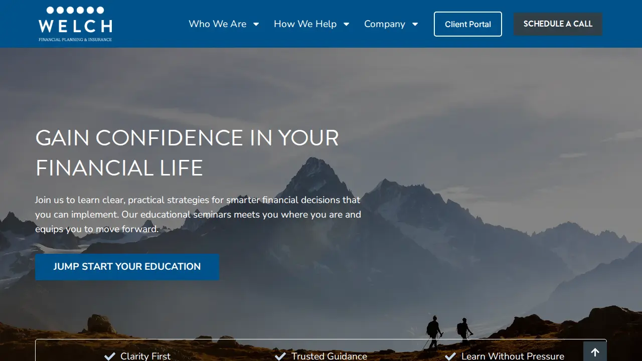 Welch Financial Planning & Insurance page