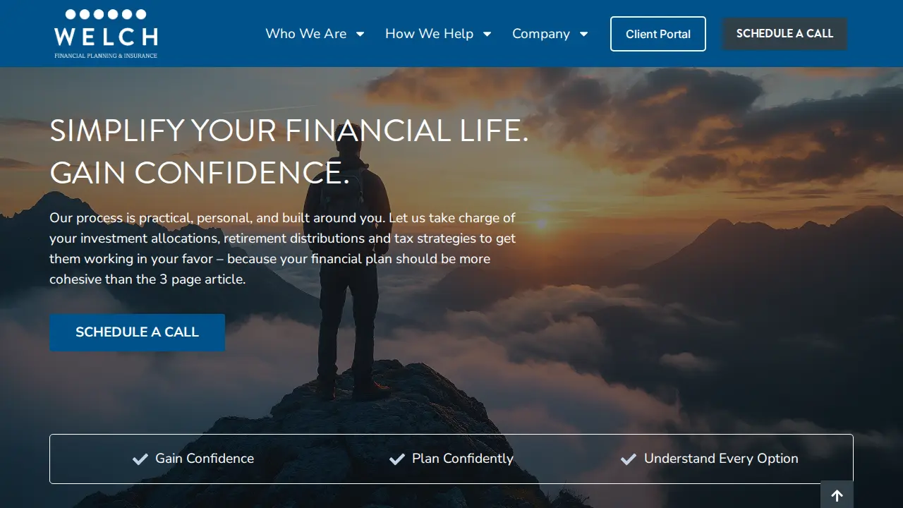 Welch Financial Planning & Insurance page