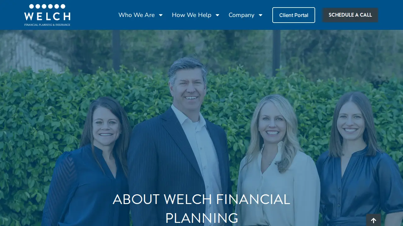 Welch Financial Planning & Insurance page