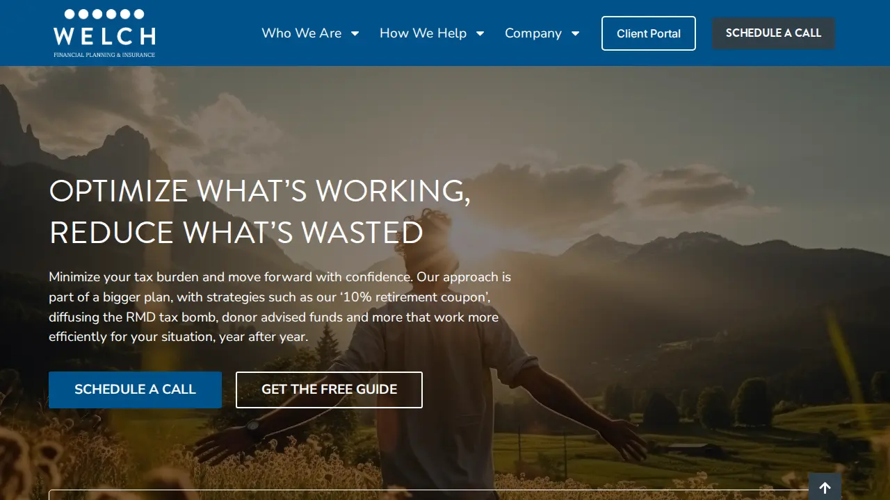 Welch Financial Planning & Insurance page