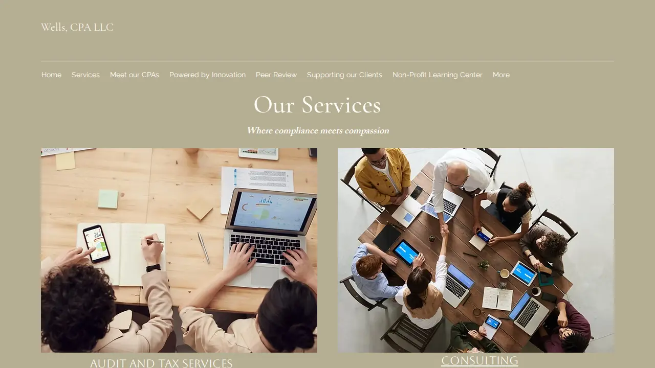 Wells CPA page