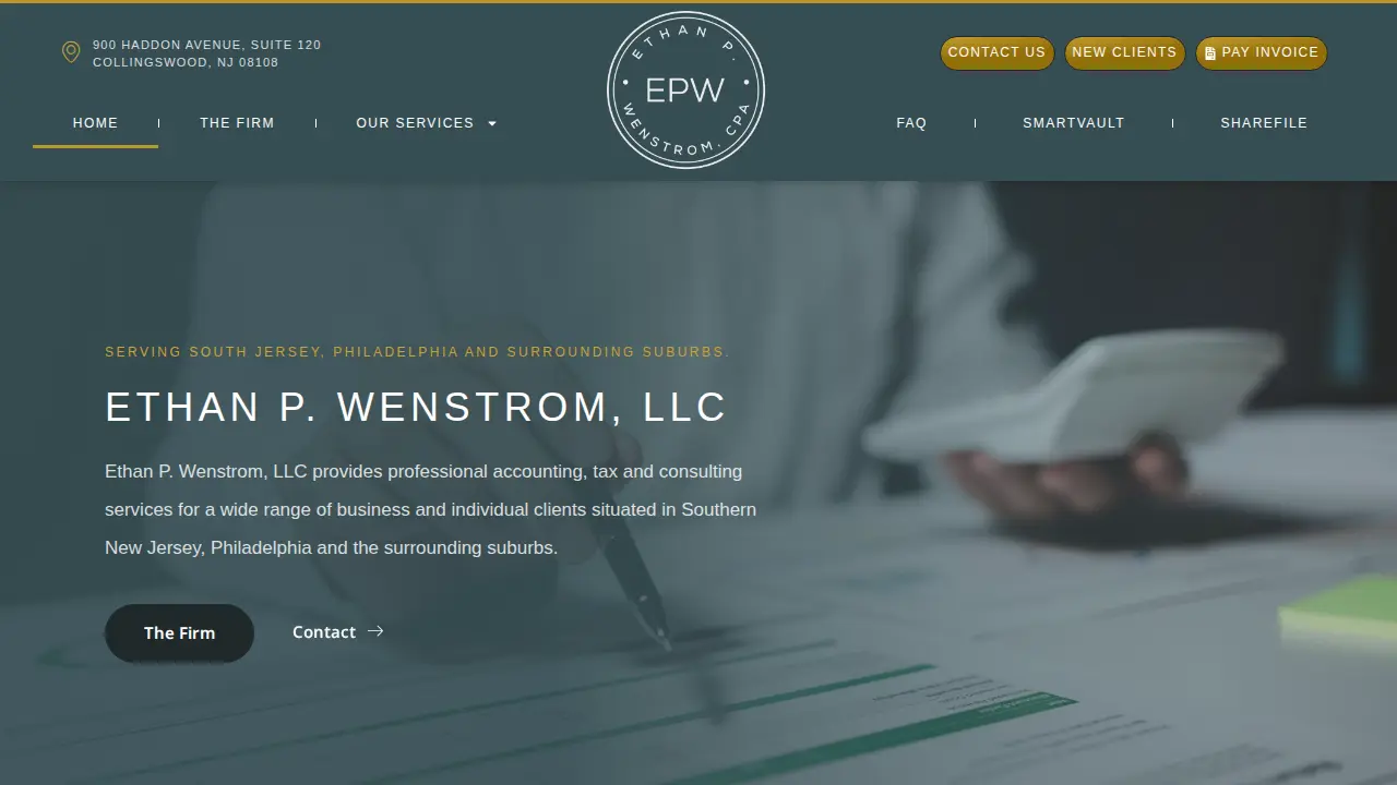 Ethan P. Wenstrom, LLC. website