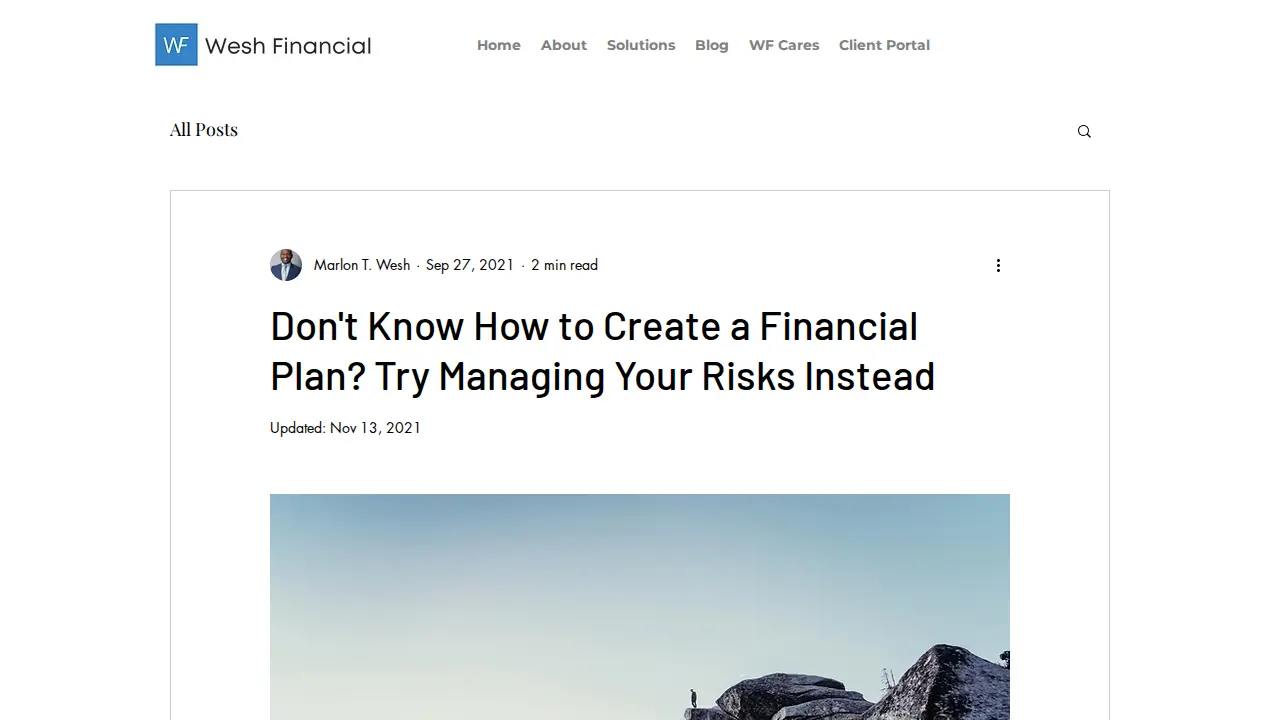 The Financial Advisor for Travel Nurses page