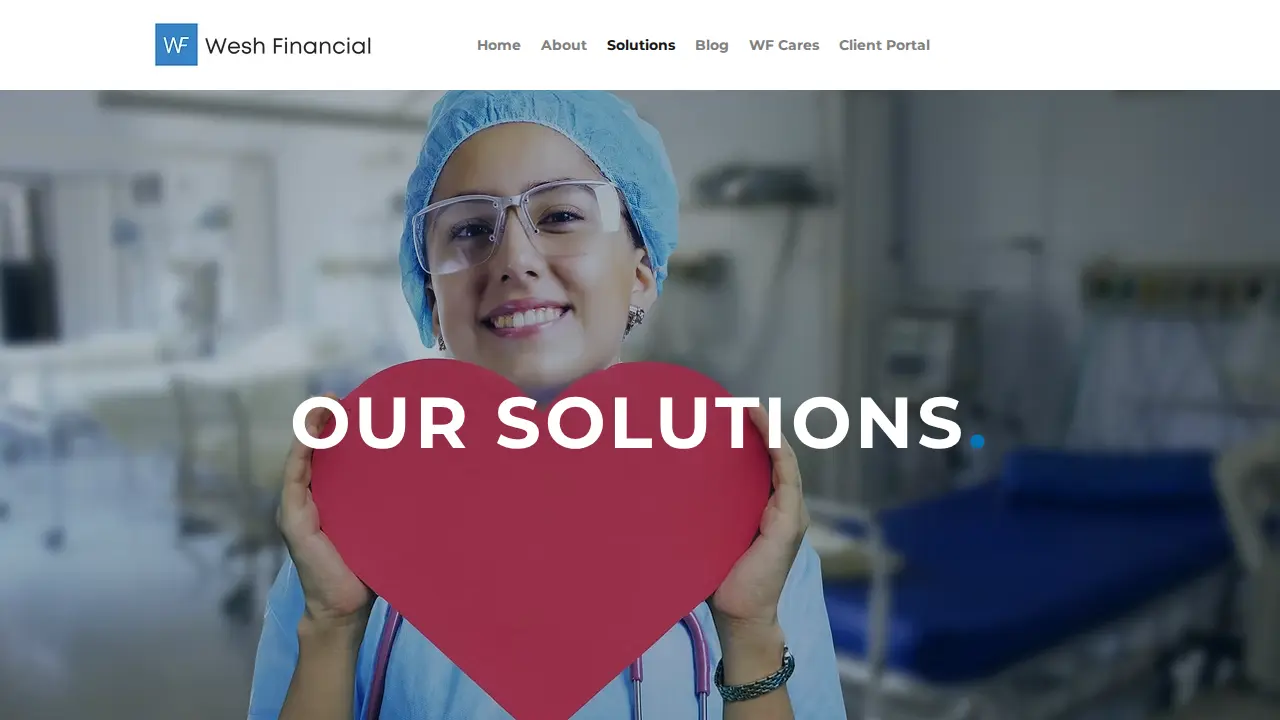 The Financial Advisor for Travel Nurses page
