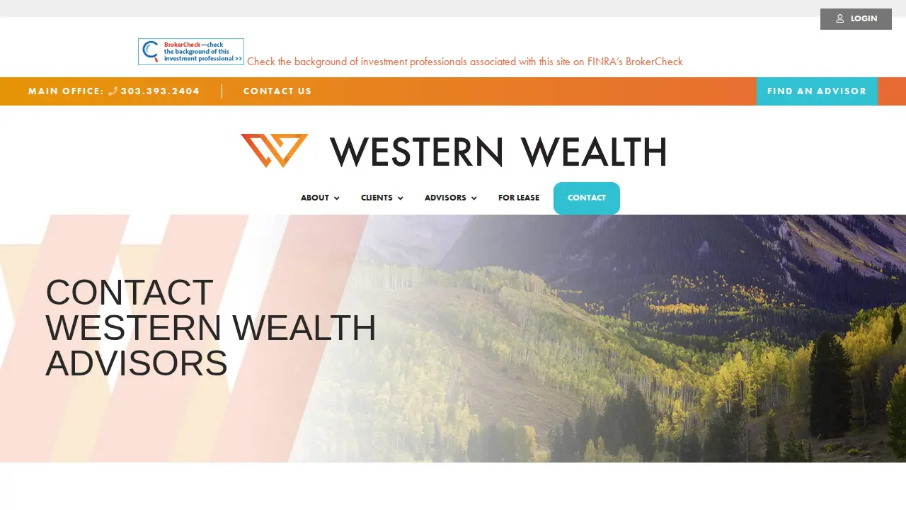 Western Wealth Advisors page