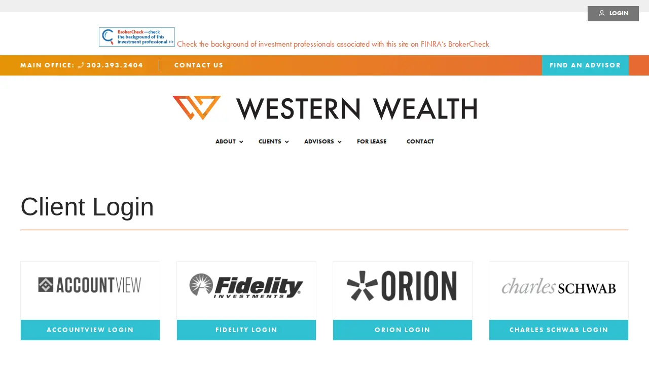 Western Wealth Advisors page