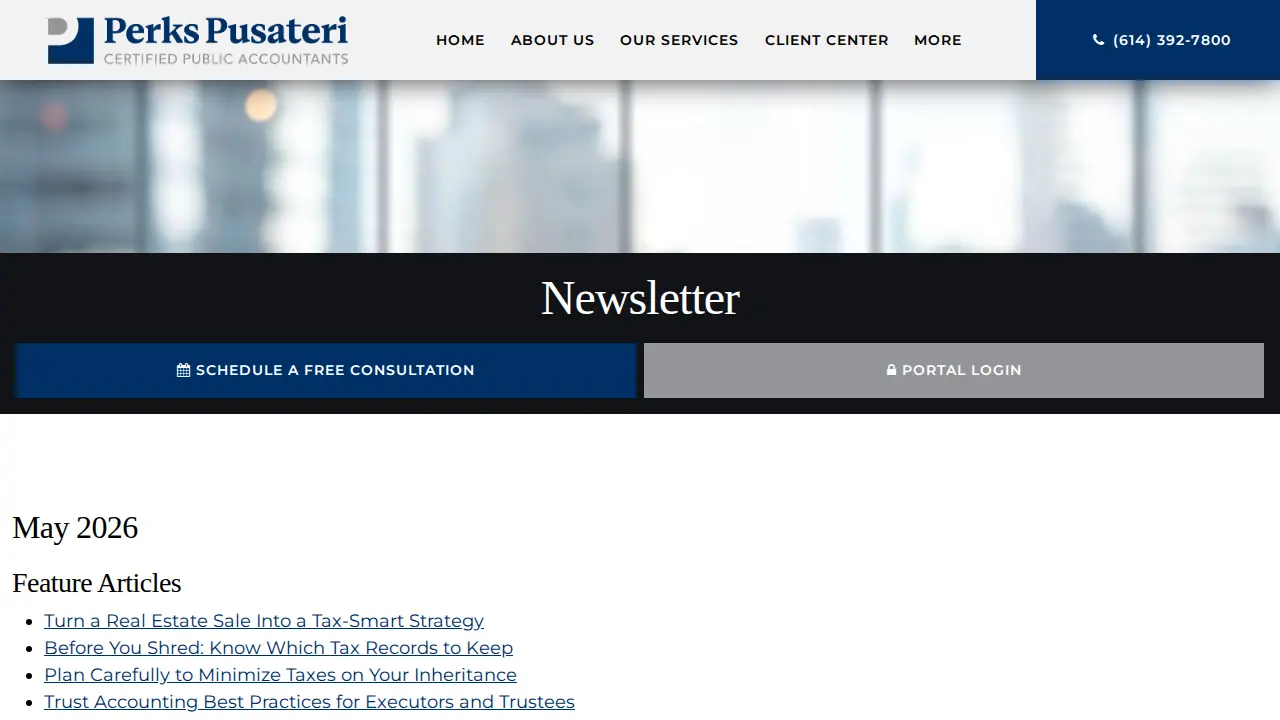 Westerville Tax Services page