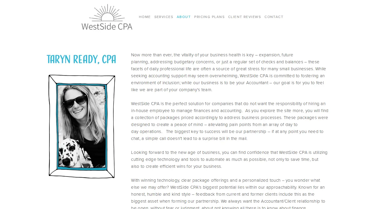 WestSide CPA page